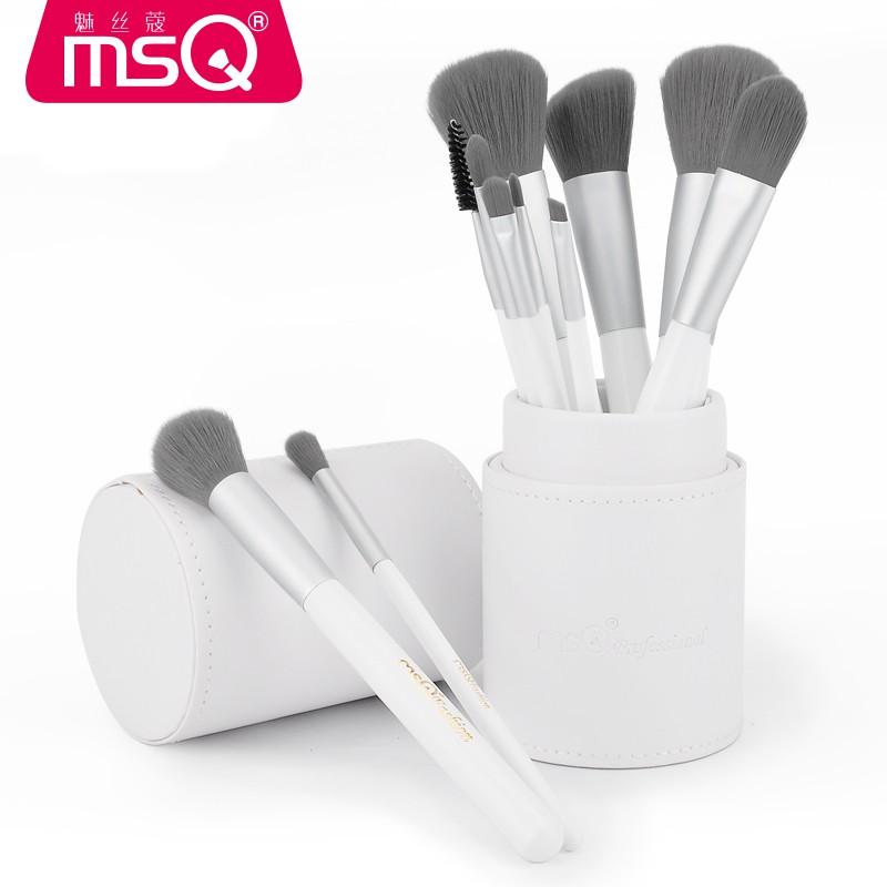 Bộ Cọ Trang Điểm Chuyên Nghiệp 12 Cây MSQ 12pcs Charcoal Fibre Brushes Set