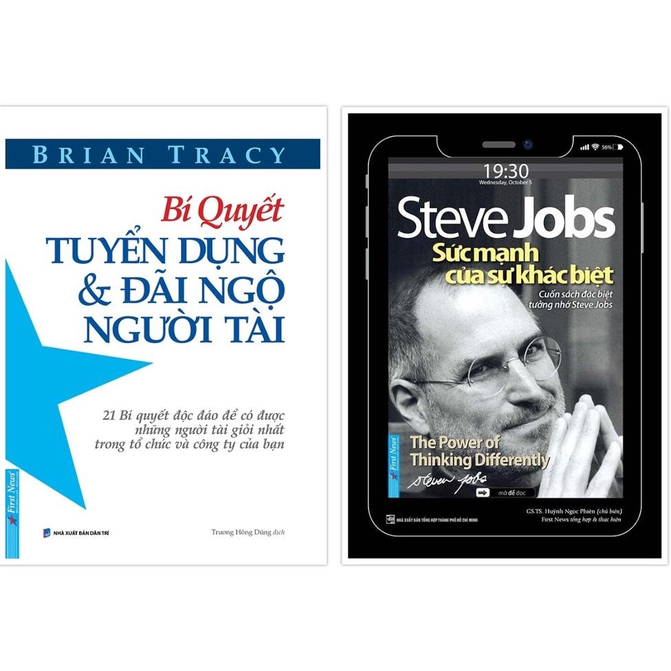 Combo Bí quyết tuyển dụng &amp; đãi ngộ người tài + Steve Jobs Sức mạnh của sự khác biệt - Bản Quyền