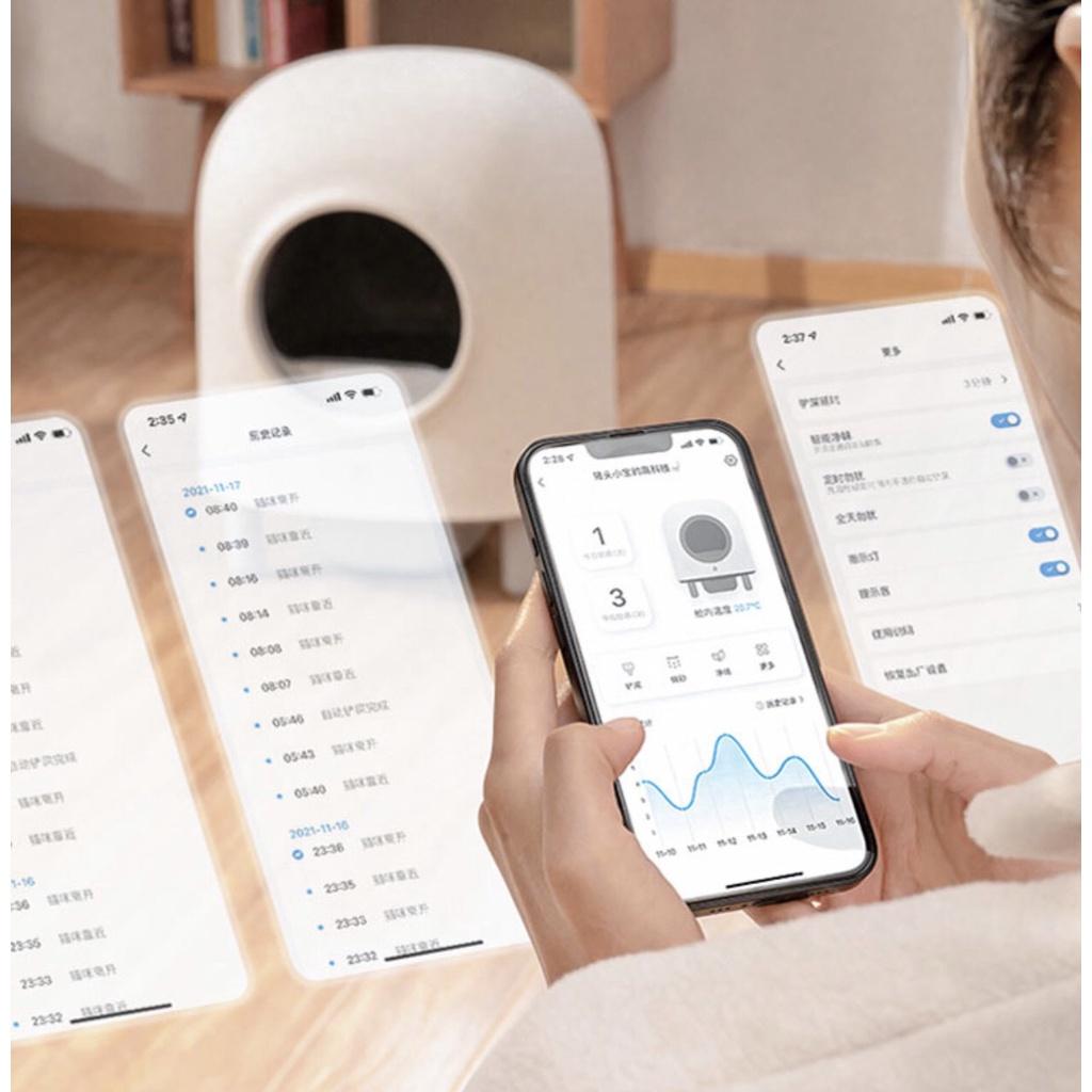 Nhà Vệ Sinh Thông Minh Petree Minion Cho Mèo Dùng App, Lồng Dọn Phân Tự Động Cho Thú Cưng