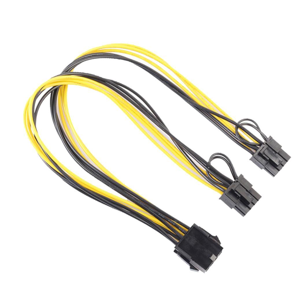 10x PCIe 8pin to Dual 8-pin/8pin-2x Extension Y-Splitter Power Cable