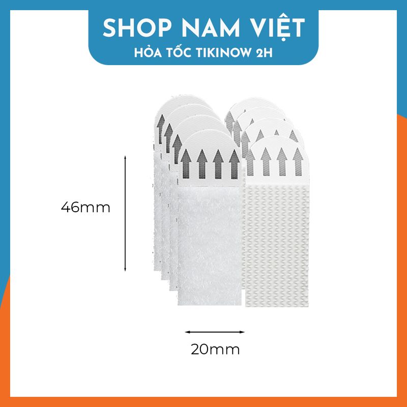 4 Set Miếng Dán Treo Tranh Kết Hợp Băng Gai Dính Velcro Siêu Dính, Tháo Gỡ Không Để Vết Keo