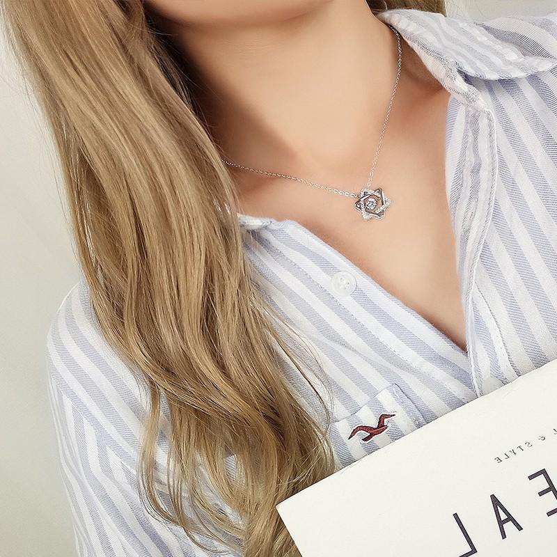 Dây Chuyền Bạc Nữ 925 - Vòng Cổ Bạc Nữ Đẹp Đính Đá TNC JEWELLERY