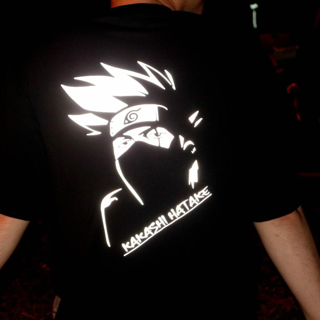 Áo thun phản quang tay lỡ nam nữ kakashi 2