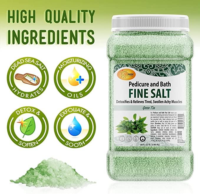 Muối tắm Pedi Bath Fine Salt mùi Trà Xanh 3785 ml