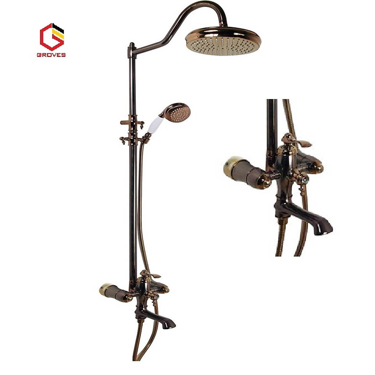 Sen cây tân cổ điển đồng đỏ GS9807