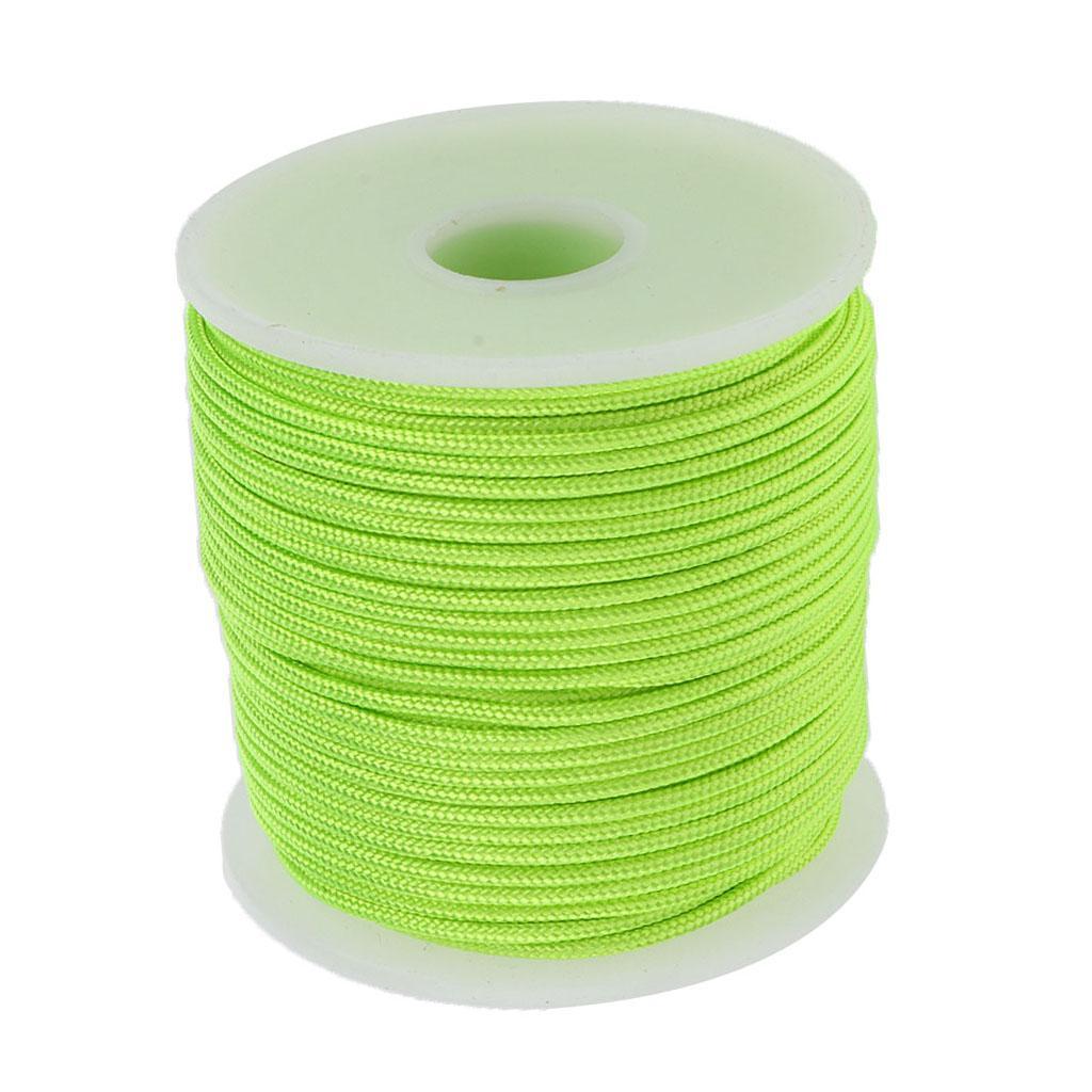 2x 2mm 50m Lightweight Durable Nylon Guyline Tent Guide Rope Guy Line Cord Camping Paracord