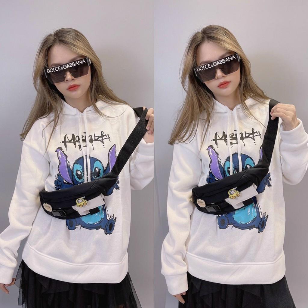 Áo Hoodie Chống Nắng THIFU FASHION In Hoạt Hình Nón 2 Lớp Chất Liệu Thun PE Cho Nam Và Nữ Dưới 70kg