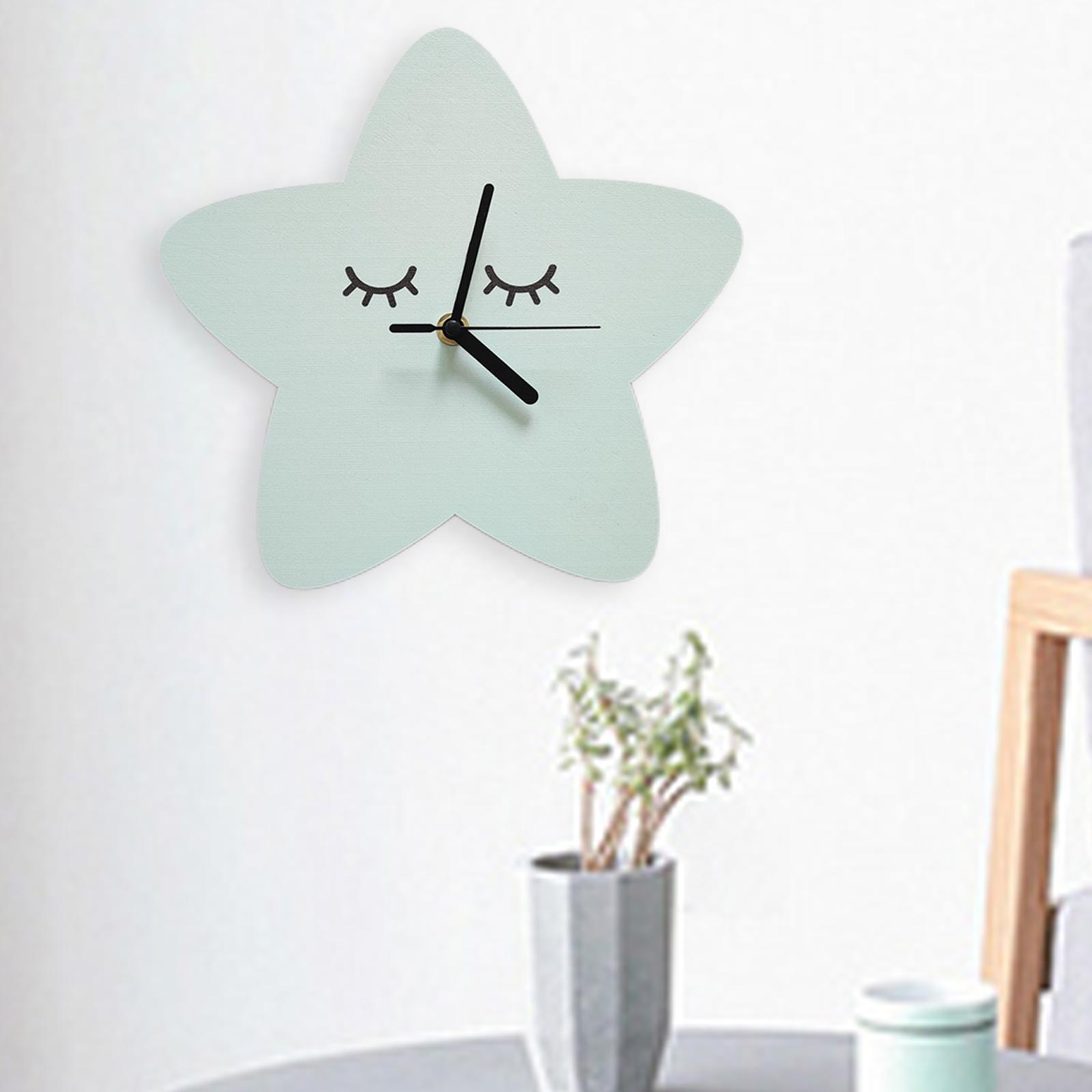 Cute Wall Clock Kids Home Birthday Children Silent Playroom