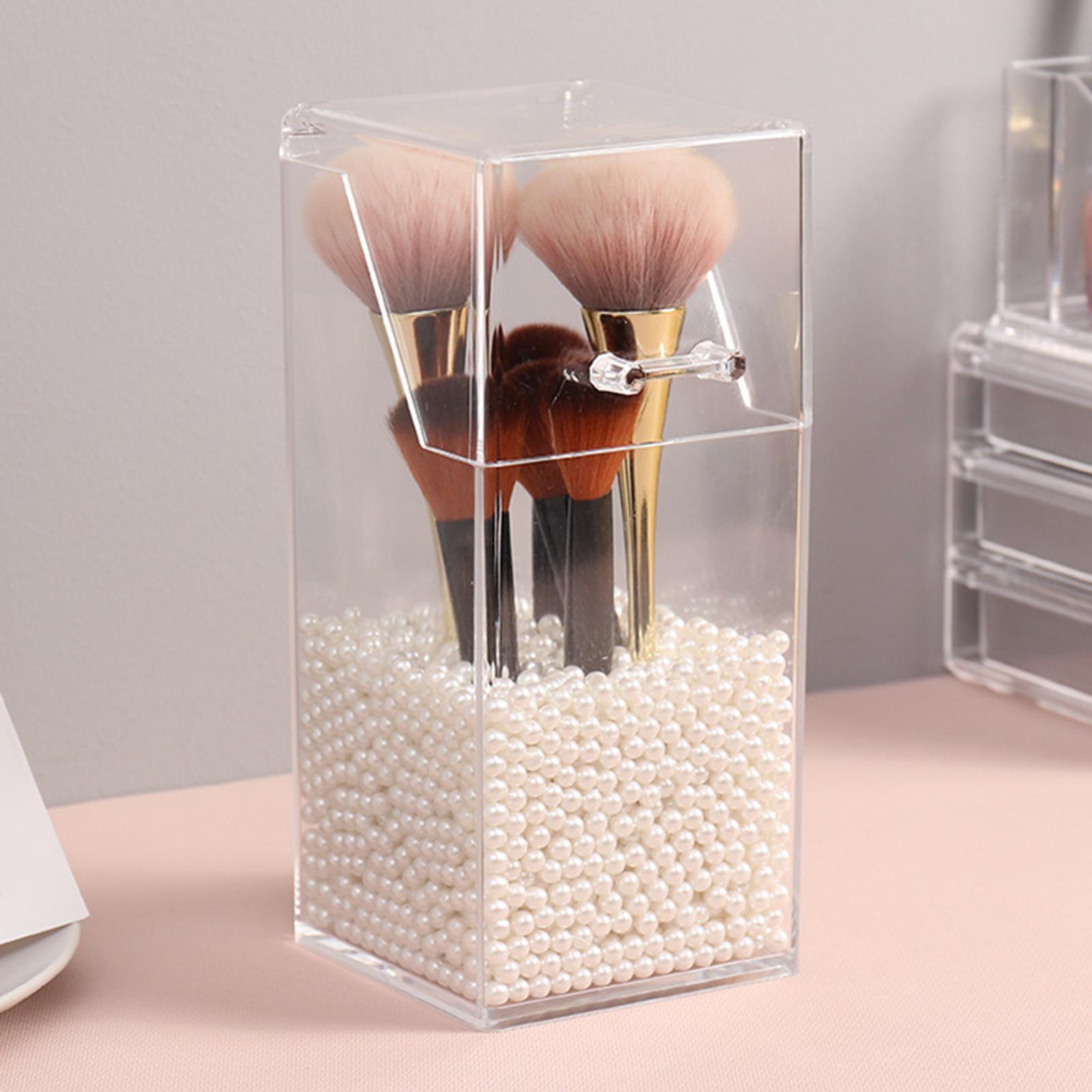 Transparent Acrylic Cosmetic Organizer Makeup Brush Container Storage Holder