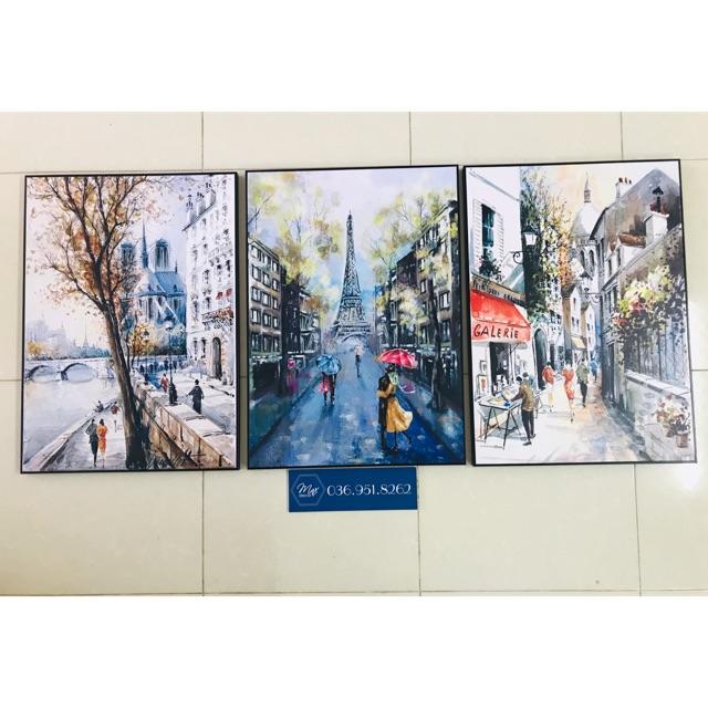 Tranh màu nước in trên canvas