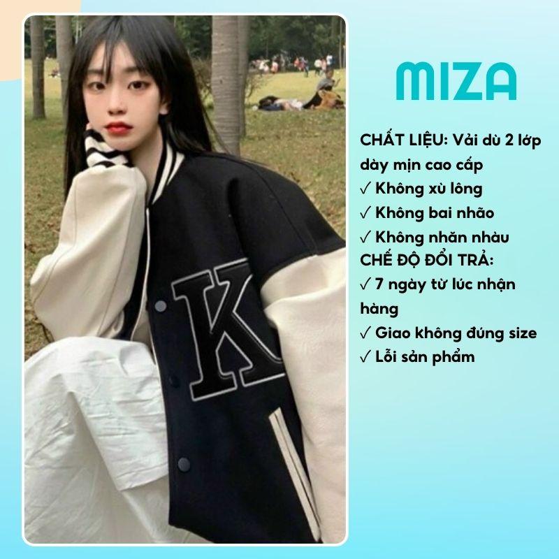 Áo bomber jacket dù 2 lớp khoác nữ nam unisex gió cúc bấm form rộng local brand ulzzang phong cách hàn quốc đep CHỮ K