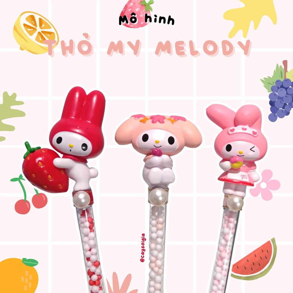 S105 - Bút dao rọc giấy thỏ Kuromi và Melody hoa quả dễ thương unbox đơn hàng, cắt sticker băng dán washi tape - Cây Sồi Già