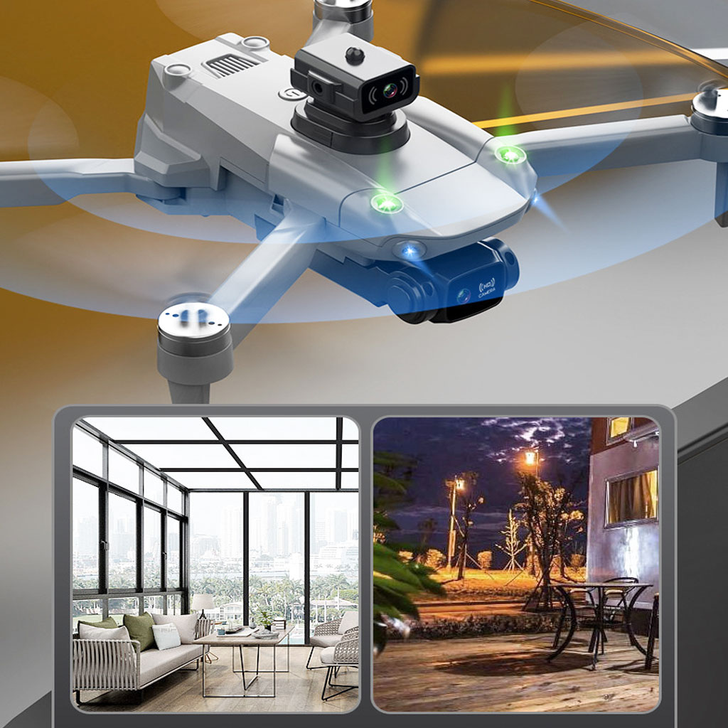 FLycam 4K, Flycam k998 pro max Bay xa 3000m, Máy bay điều khiển từ xa 4 cánh Cảm biến tránh va chạm 4 hướng, Động cơ không chổi than bền bỉ, Tự động bay về, định vị G.P.S - Hàng Chính Hãng