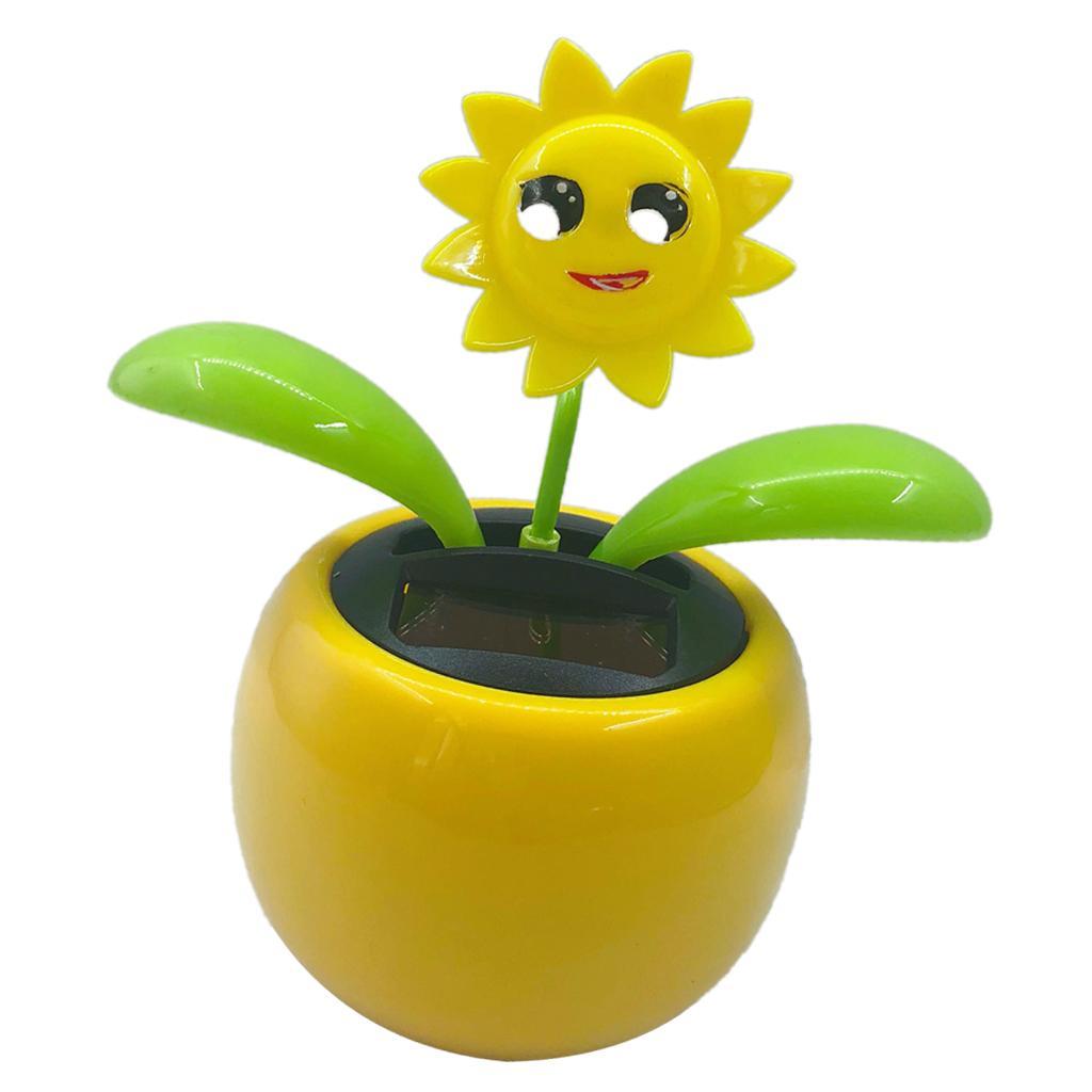 2x Solar Power Dancing Flower Flower Home Car Decor Gift NEW