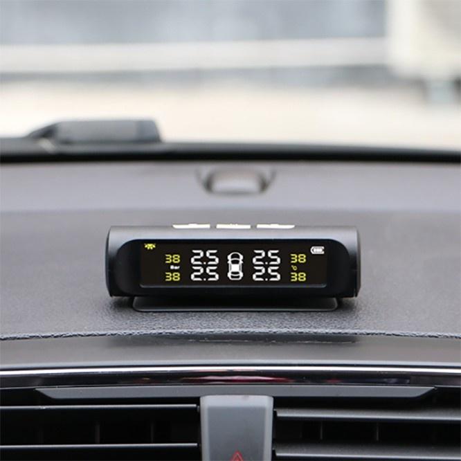 Cảm Biến Áp Suất Lốp Ô Tô TPMS Phiên Bản QUỐC TẾ Màn Hình Màu dùng Năng Lượng Mặt Trời