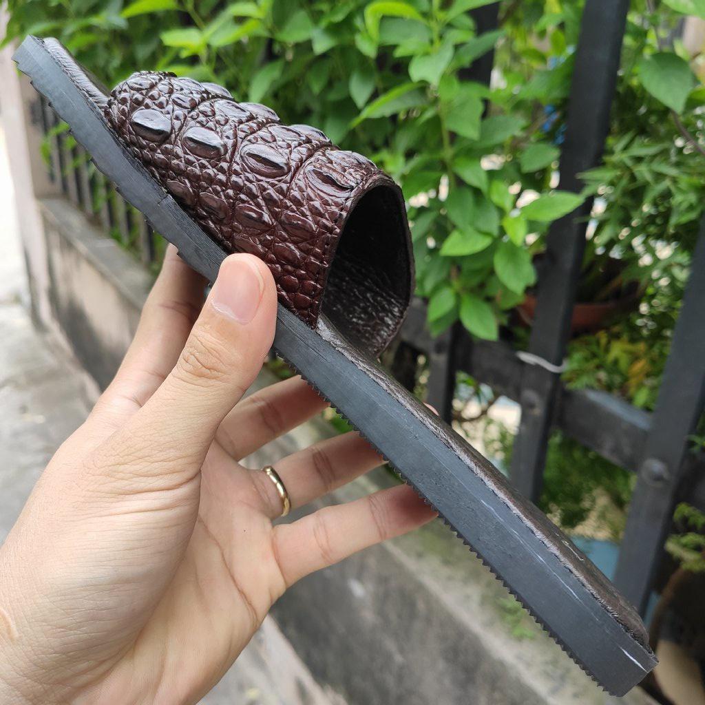 Dép nam ngang GAI LƯNG CÁ SẤU ĐẸP ĐẲNG CẤP!