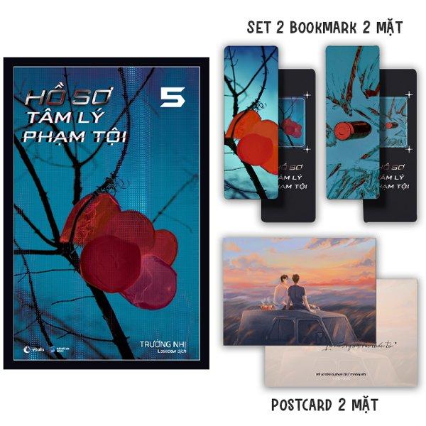 Sách Hồ Sơ Tâm Lý Phạm Tội - Tập 5 - Bản Đặc Biệt - Tặng Kèm 2 Bookmark + 1 Postcard 2 Mặt Thiết Kế Độc Quyền
