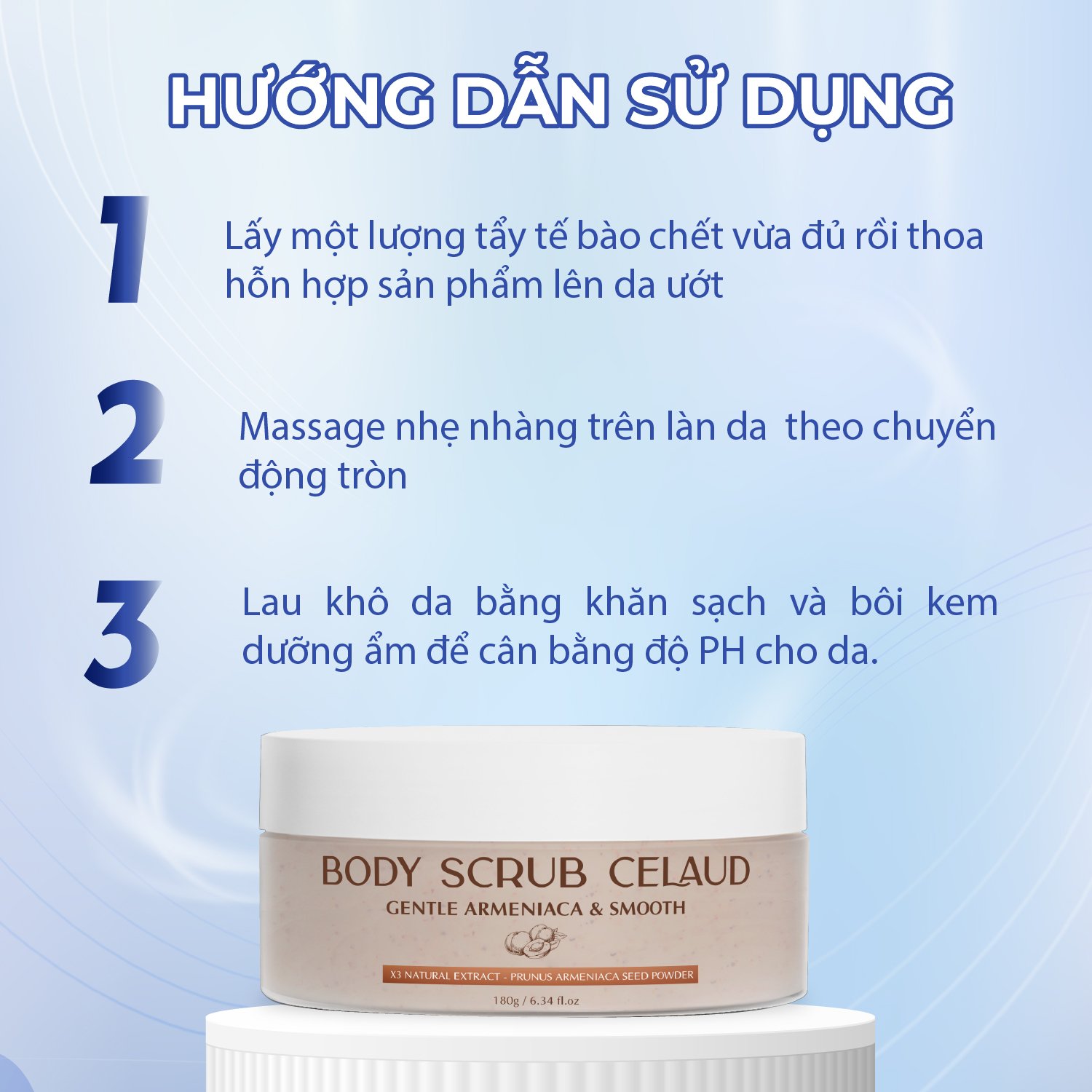 Tẩy Tế Bào Chết Làm Mịn Da Body Scrub Celaud 180g