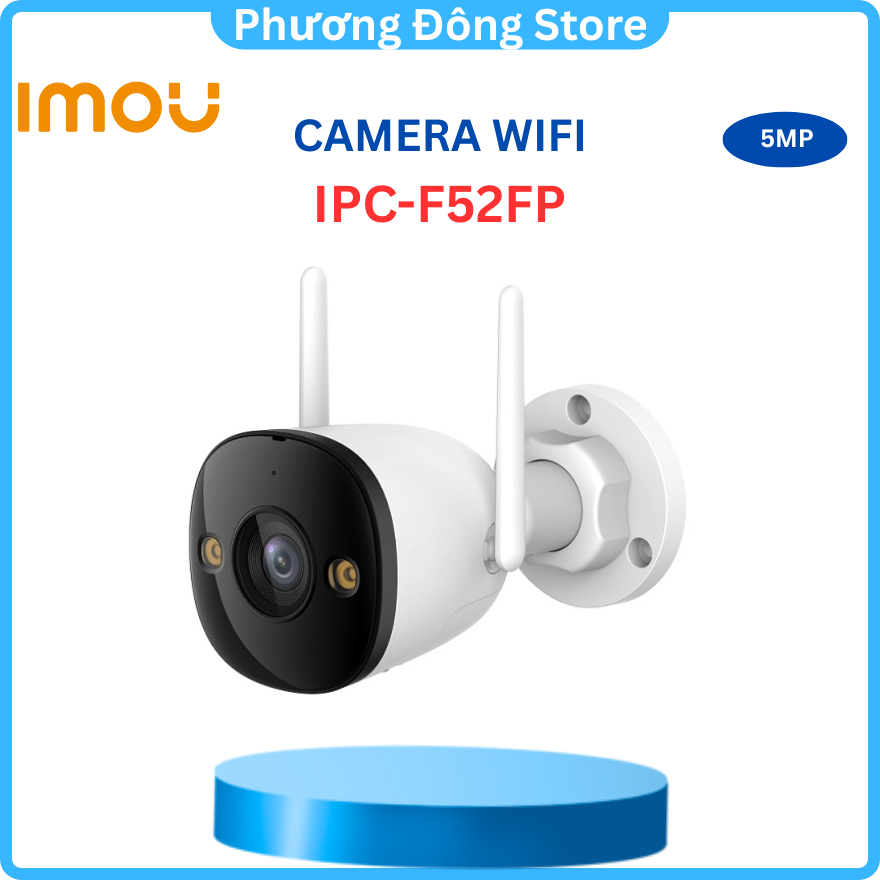 Camera Wifi ngoài trời IMOU IPC-F52FP 5MP - Hàng chính hãng