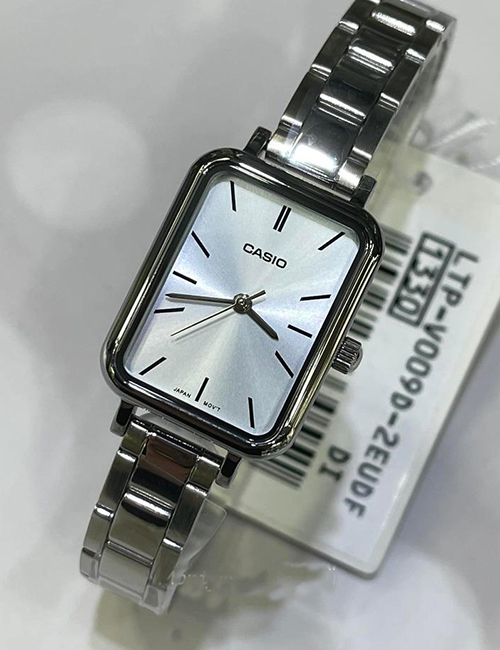  Đồng Hồ Casio_ Nữ _LTP-V009D-2EUDF _ Dây Kim Loại _ 3 Kim _ Chống Nước