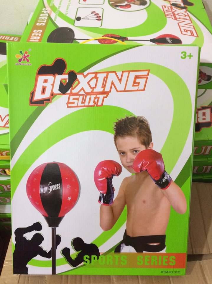 Bộ đồ chơi thể thao đấm bốc Boxing cho trẻ em loại To, hàng đẹp,có tăng chỉnh cao thấp(tặng kèm găng tay,bơm,kim,cà lê)