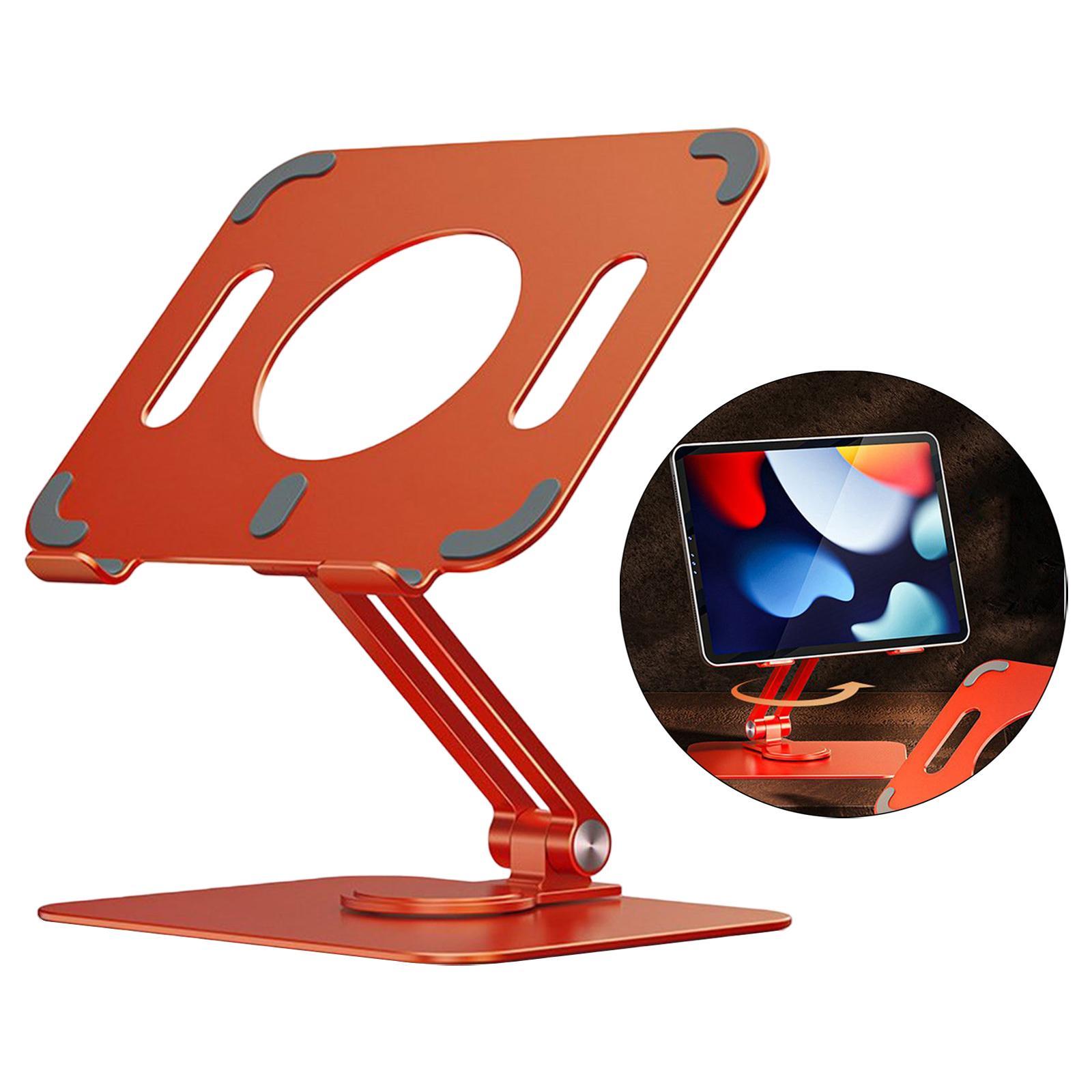 Tablet Stand 360° Rotating Adjustable Height Laptop Riser Stand for iPad Smartphones Work