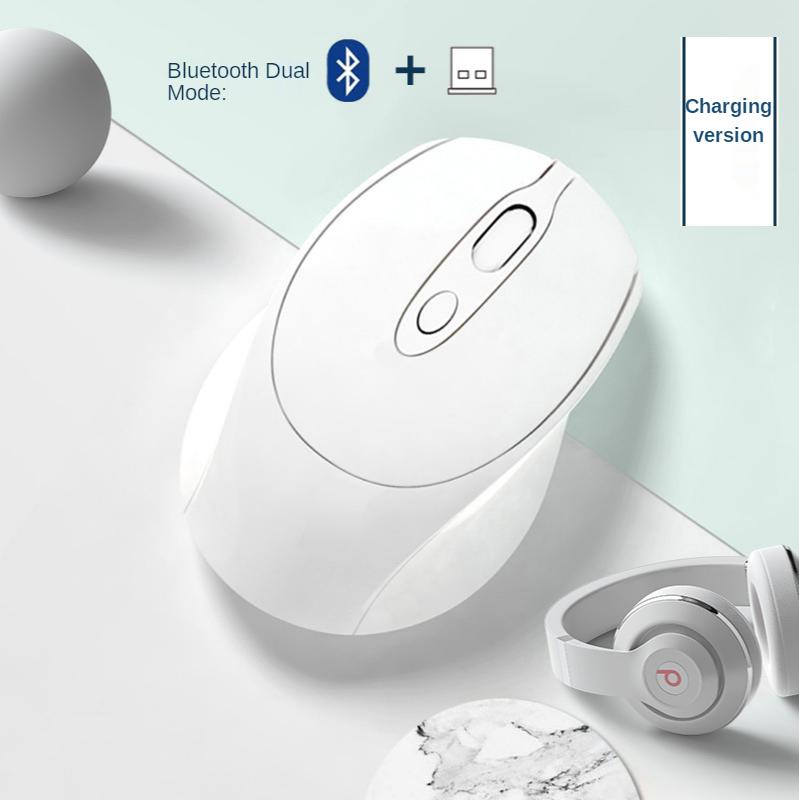 Chuột Không Dây Bluetooth Chuột Máy Tính Không Dây Silent Chuột Ergonomic Chơi Game Mouse Thích Hợp Cho Chế Độ Kép Chuột Cho Máy Tính Laptop