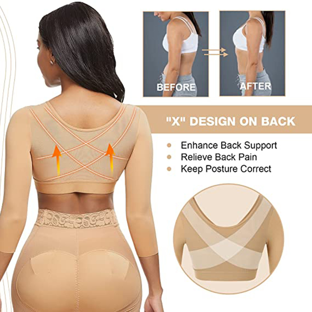Aó gen định hình bắp tay sau hút mỡ bắp tay cố định ngực sau phẩu thuật nâng ngực treo sa trễ