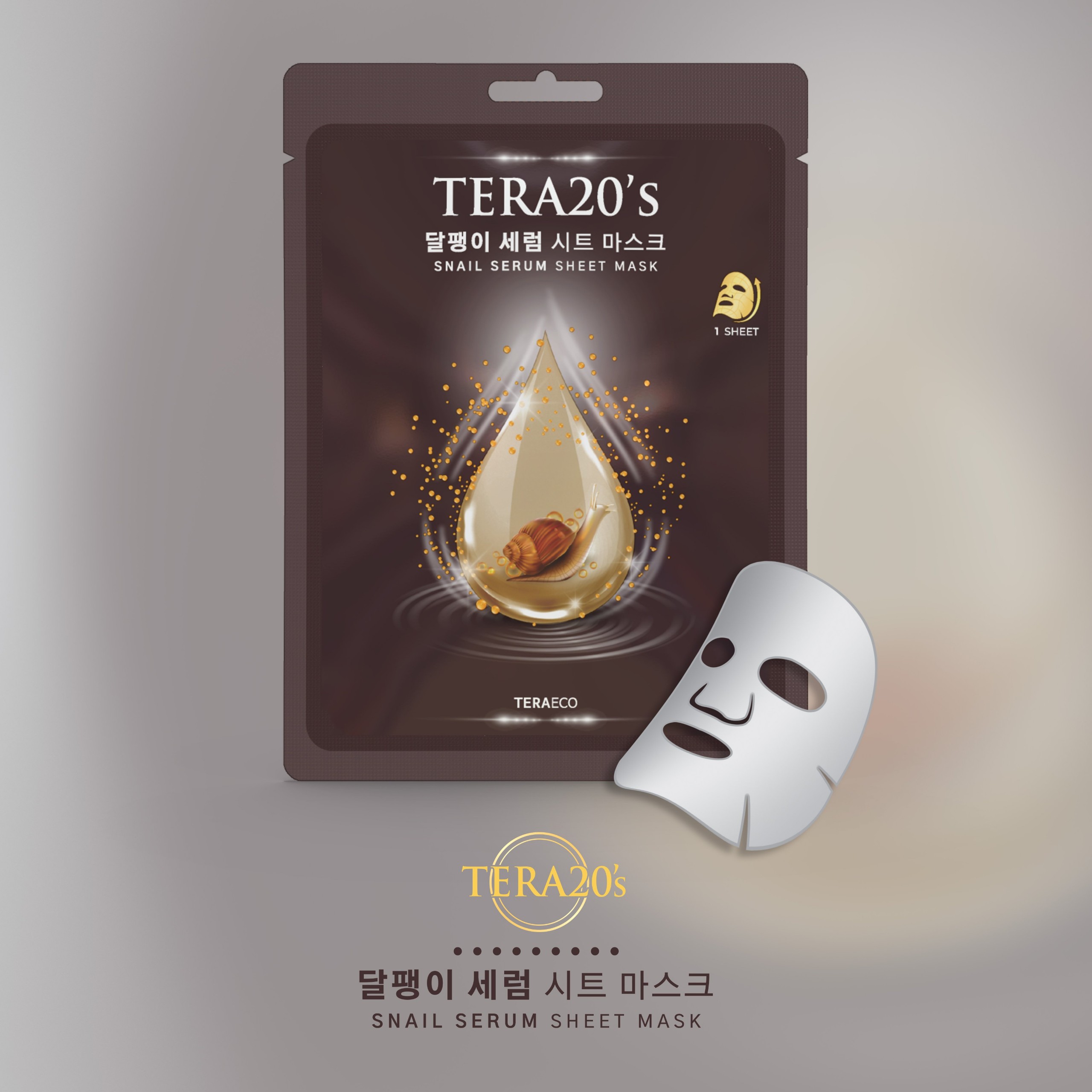 Mặt nạ dưỡng da tinh chất Ốc Sên TERA20's Hàn Quốc