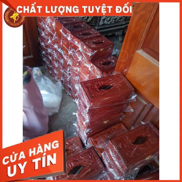 Hộp đựng giấy ăn RỒNG PHƯỢNG GỖ HƯƠNG cao cấp - BẢO HÀNH 1 ĐỔI 1