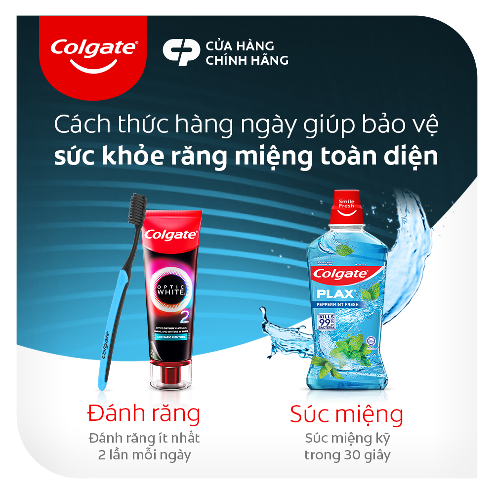 Bàn chải đánh răng Colgate than hoạt tính kháng khuẩn SlimSoft Charcoal mềm mảnh