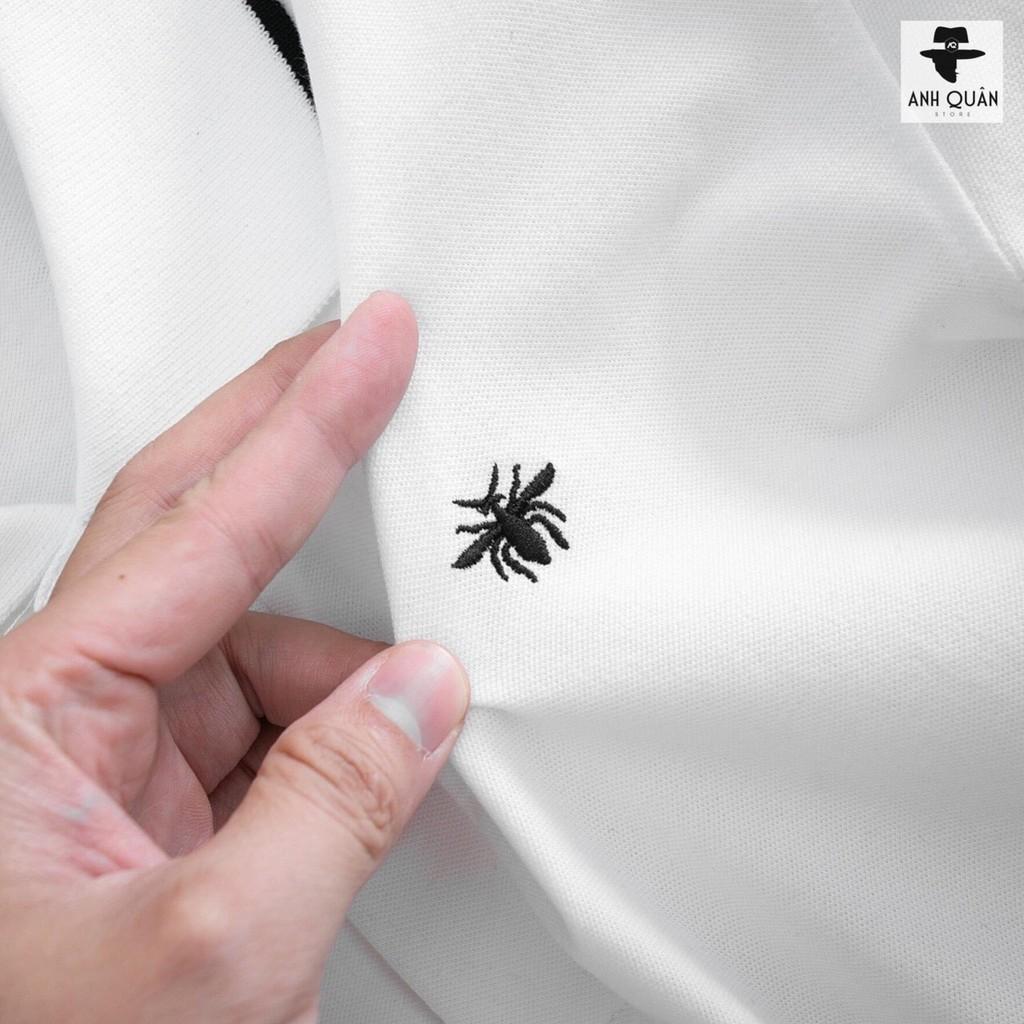 Áo thun nam polo coton cao cấp logo thêu ong- ?