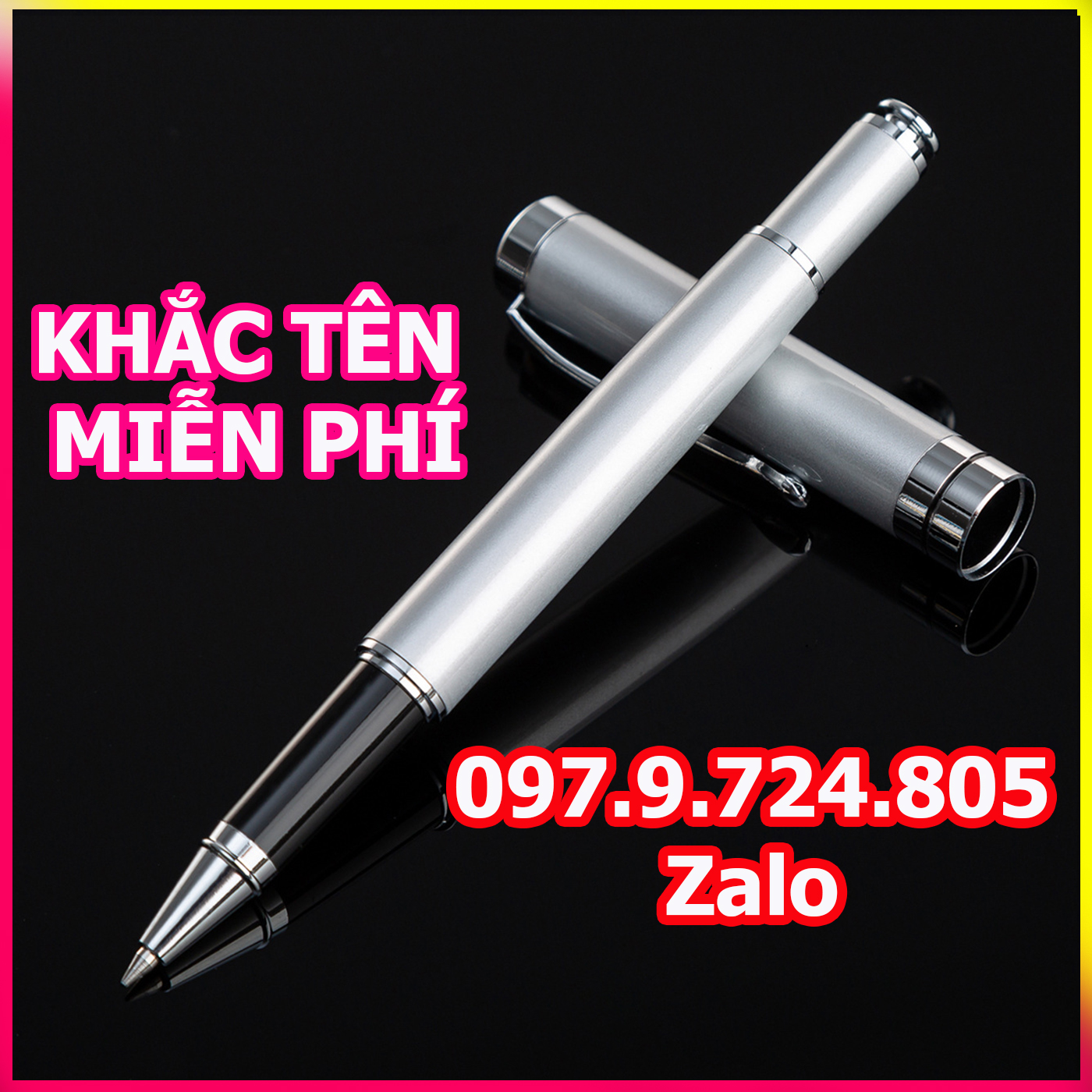 Bút ký khắc tên cao cấp LC 010, đẹp, mực mịn đều ở mọi góc nghiêng