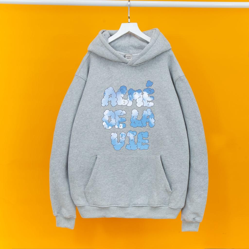 Áo nỉ Hoodie ADLV MÂY áo nỉ bông hoodie unisex nam nữ form rộng oversize chất liệu Cotton