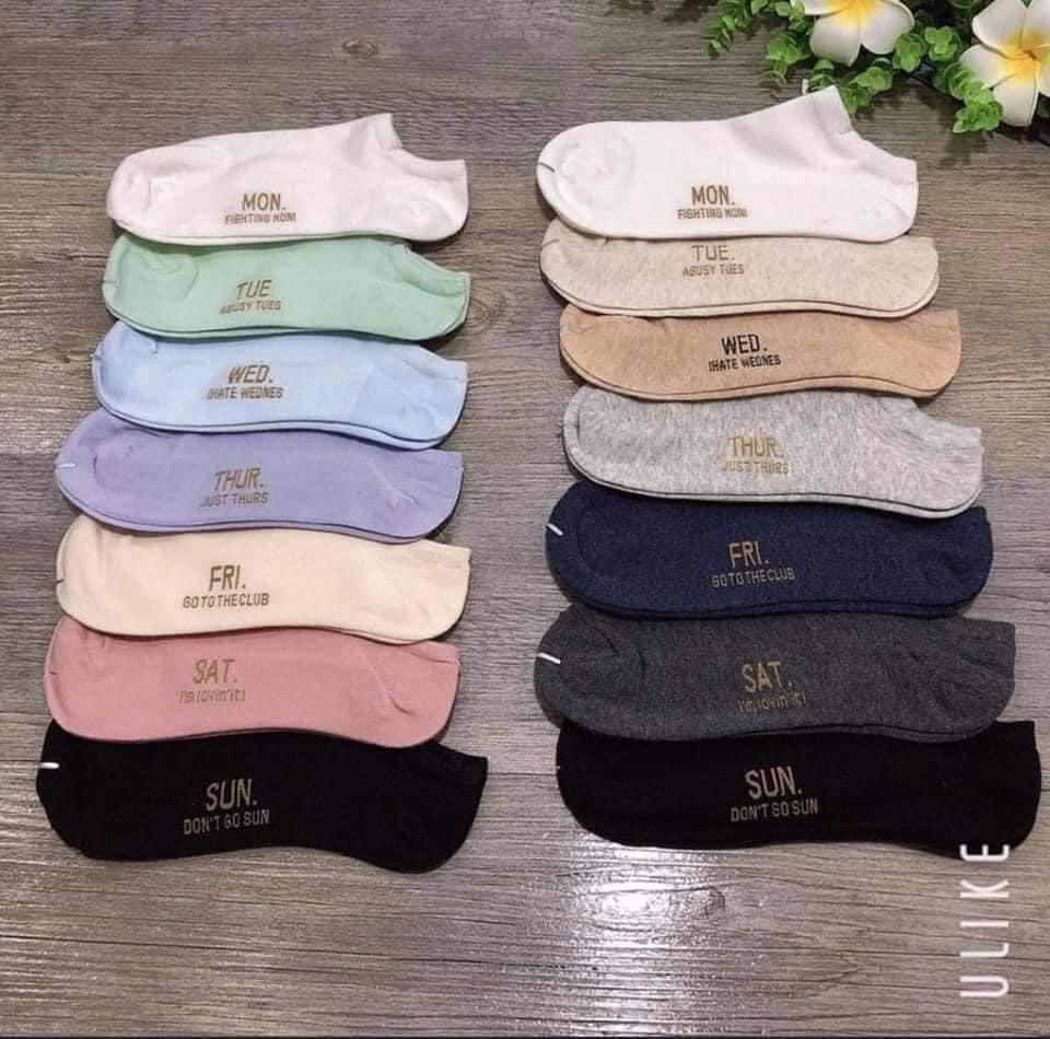 Set túi 7 đôi tất vớ nam