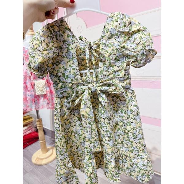   Set đồ bé gái, set bé gái chân váy hoa nhí thời trang VyVy Kids Fashion