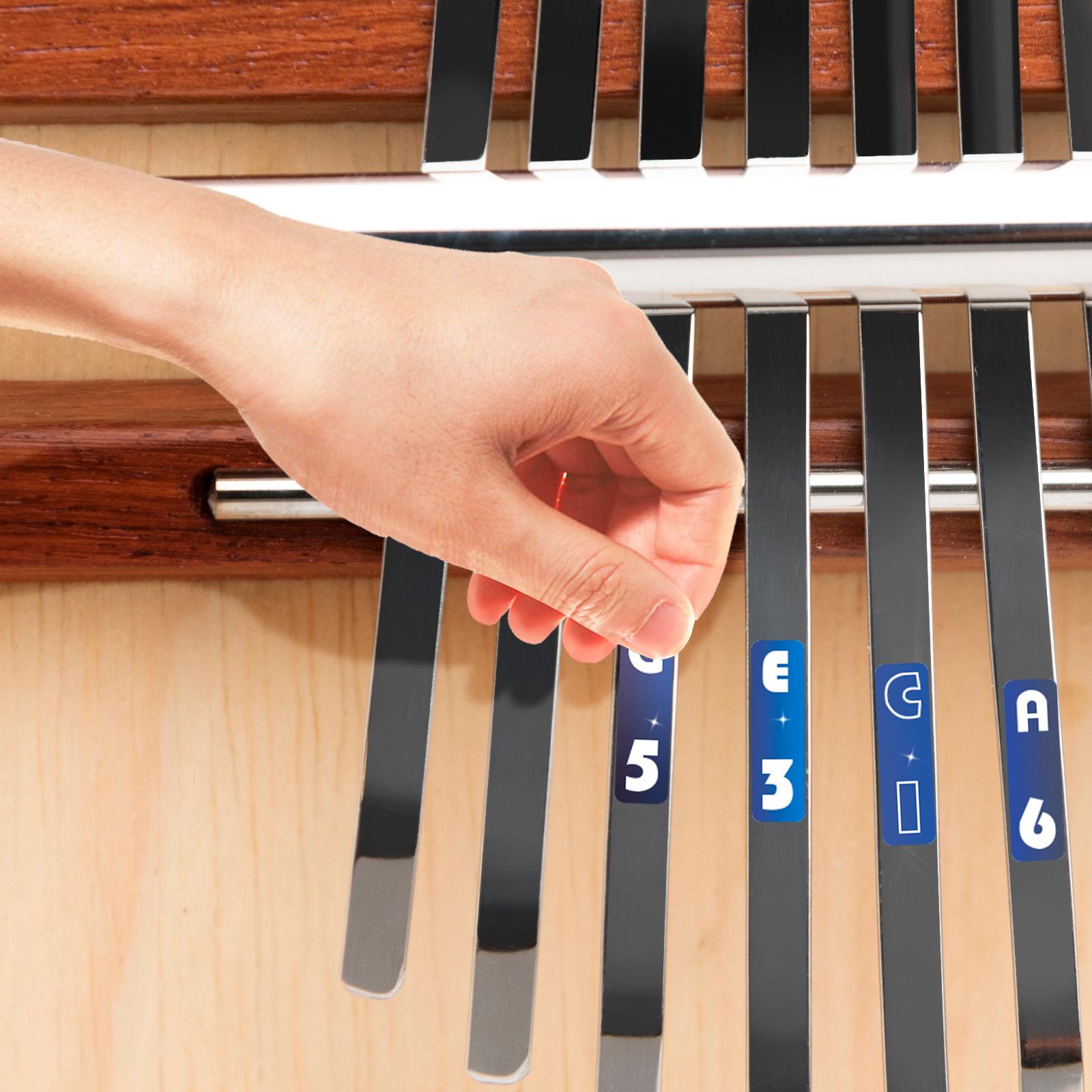 Kalimba Thumb Scale Note Logo Sticker Percussion Parts Access Gift Kit