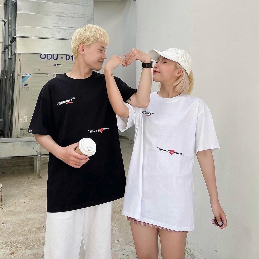 Áo Thun Local Brand Missout Nam Nữ Tay Lỡ Cotton Oversize Unisex Full Mạc