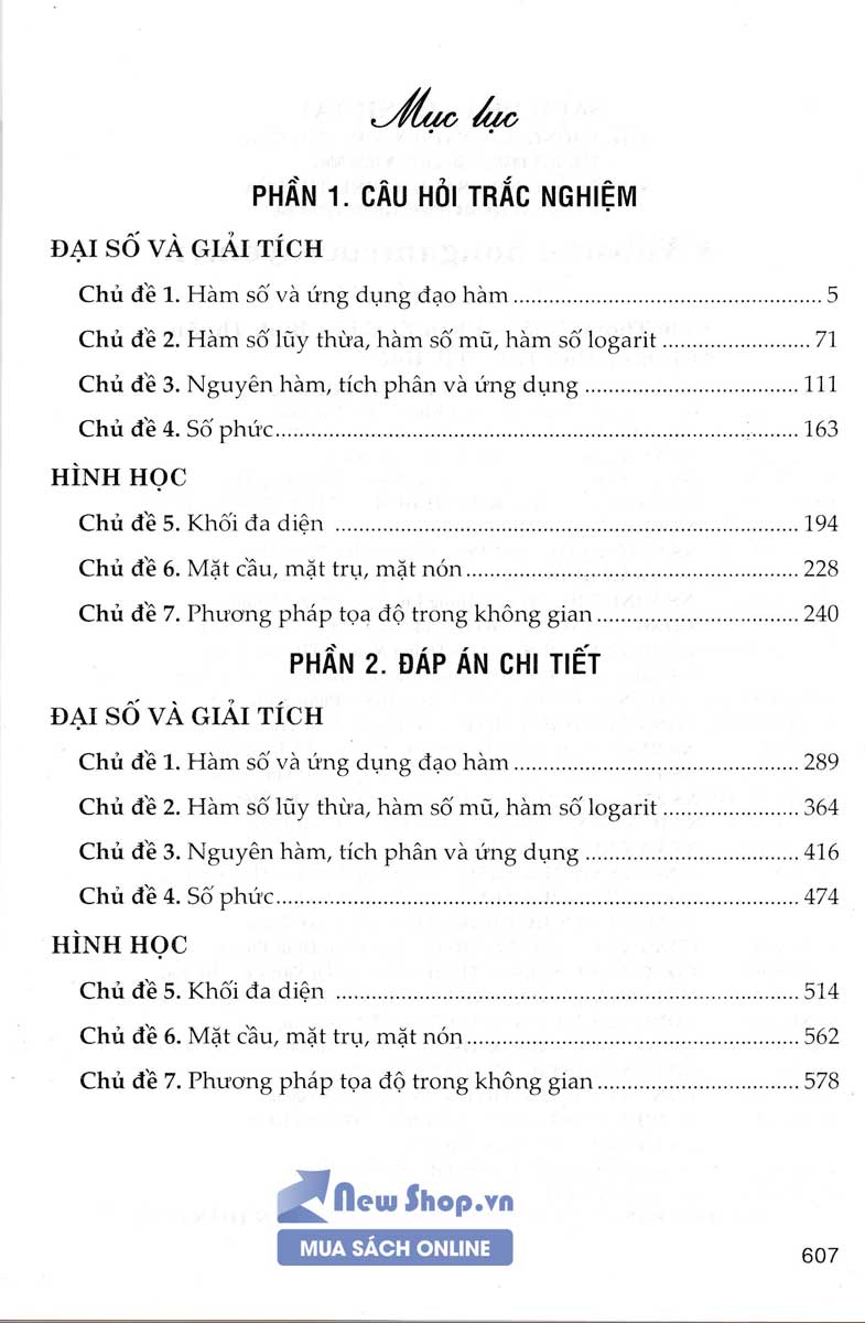 Câu Hỏi Và Bài Tập Trắc Nghiệm Toán 12 (Tái Bản)