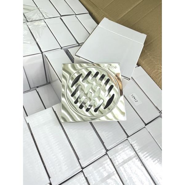 Hố Ga Đúc, Ga Thoát Sàn inox 304 Bóng kích thước 12x12 phi 60-90