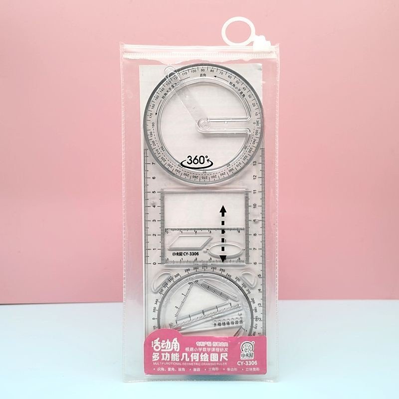 Thước kẻ đa năng hình học xoay 360 độ CY-3306