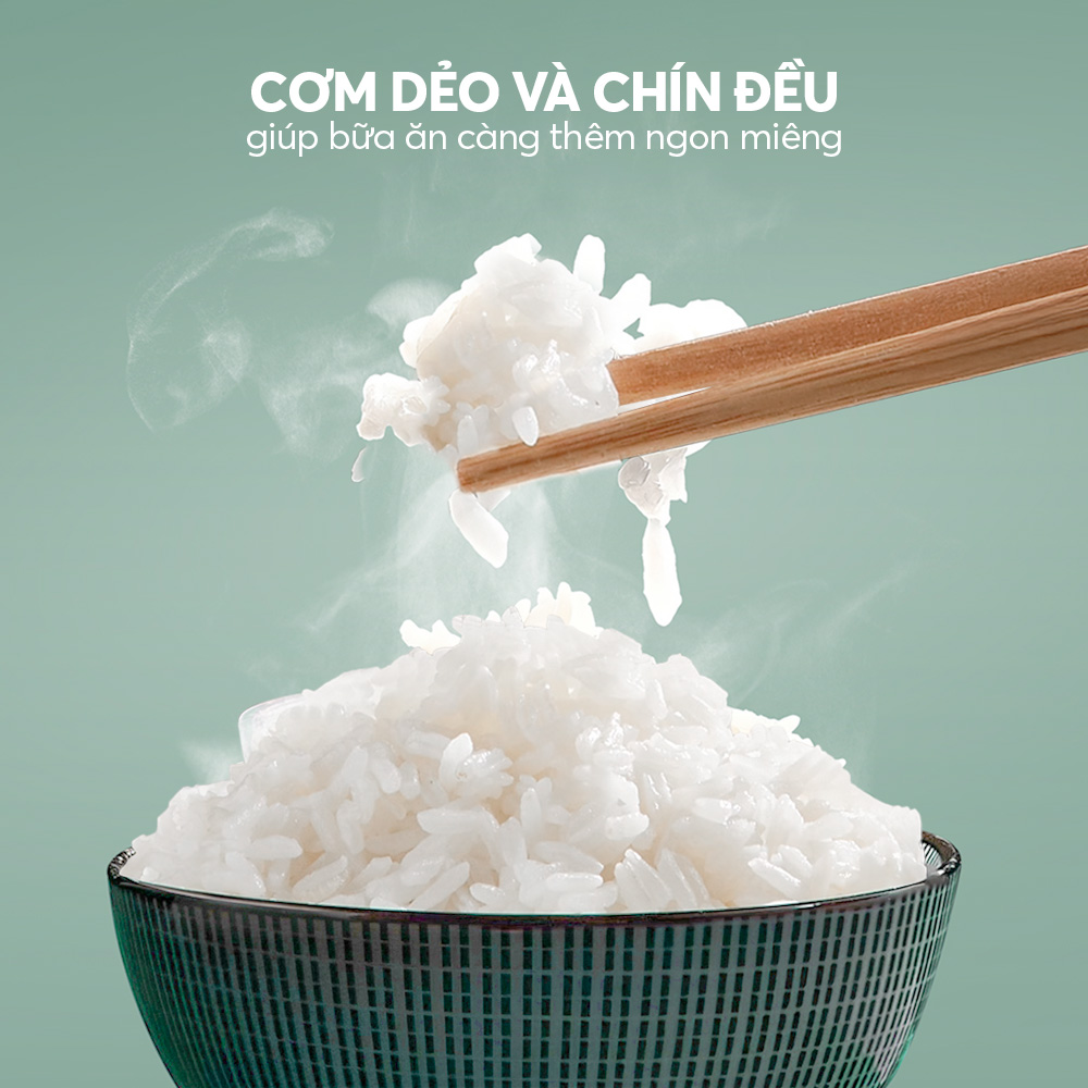 Nồi Cơm Điện Elmich RCE9132 1.8L 700W, Hàng Chính Hãng, 2 Chức Năng Nấu, Phím Nhấn Cơ - JoyMall