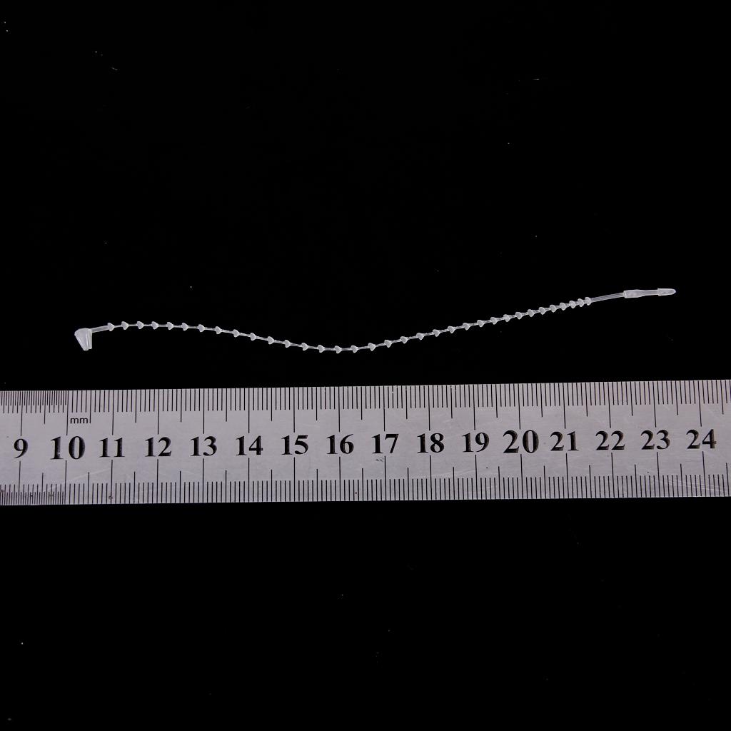 1000Pcs 5inch Plastic Tag Line Tagging Tie for Jewelry Clothing
