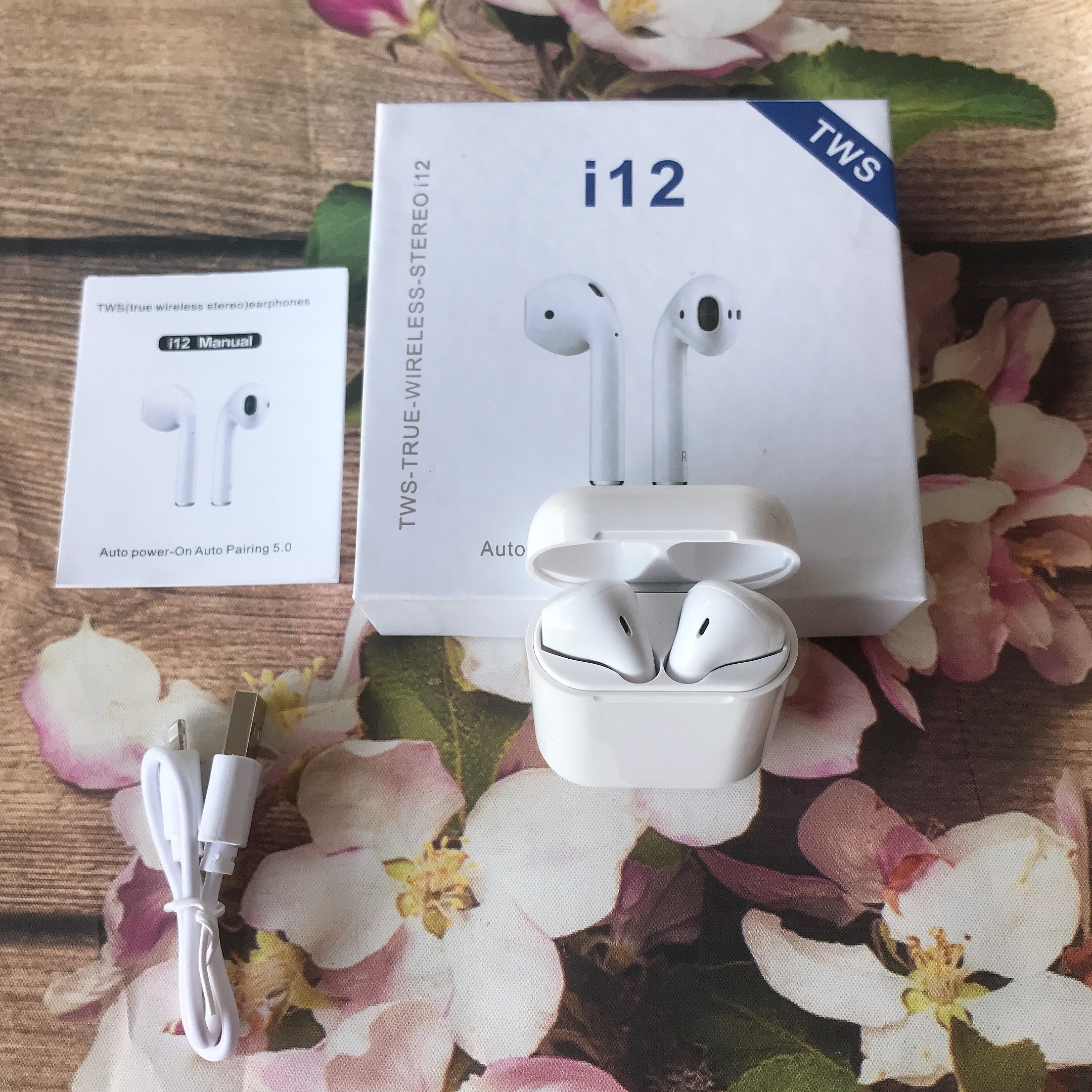 Tai nghe Bluetooth 5.0 i12 chính hãng TWS