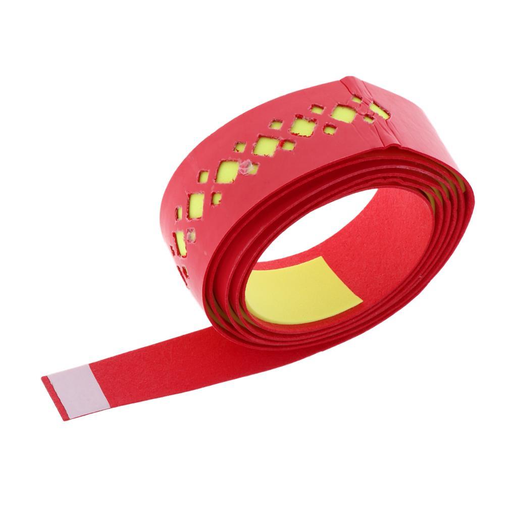 2xAnti Slip Racket Tennis Badminton Absorb Sweat Grip Tape Red