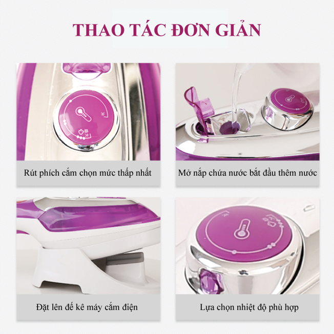 Bàn ủi hơi nước cầm tay Qbi - Hàng nhập khẩu