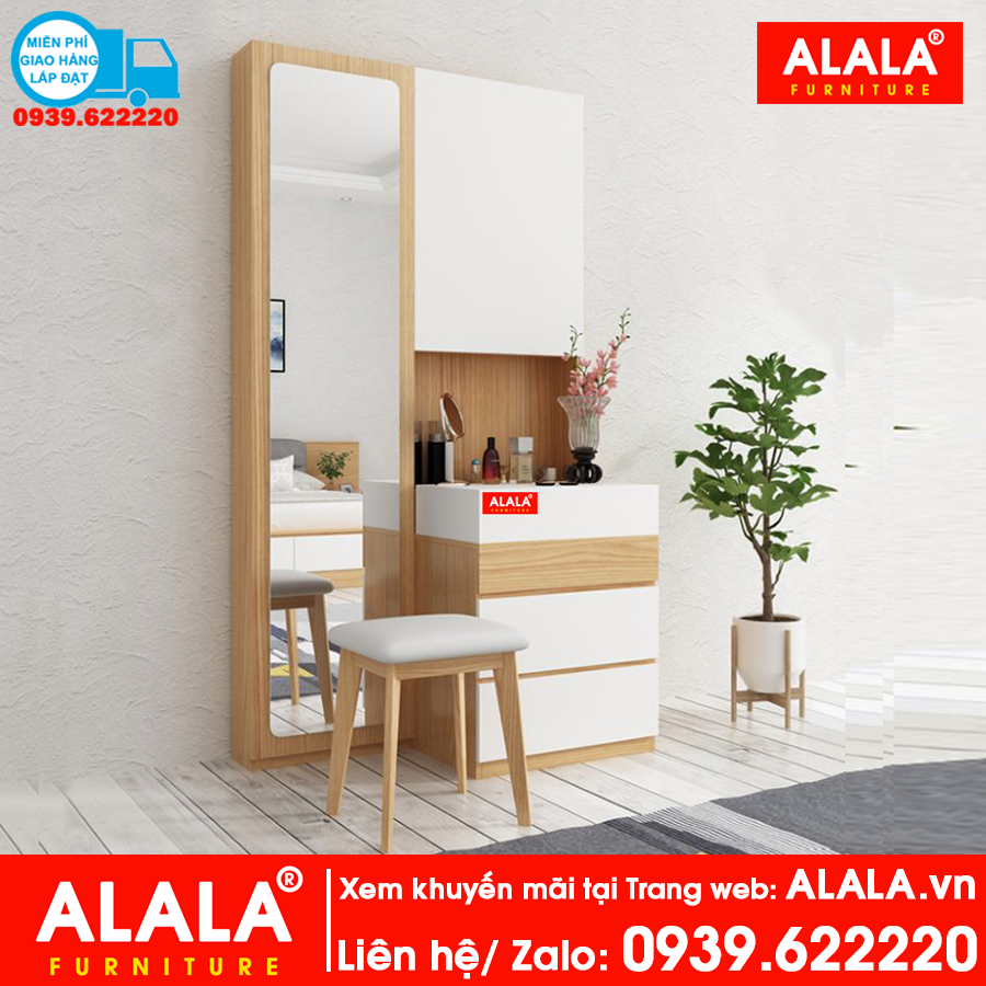 Bàn trang điểm ALALA812 cao cấp + Ghế ngồi - Thương hiệu ALALA