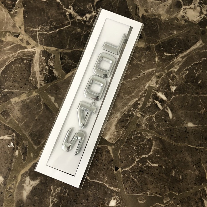 Decal tem chữ chất liệu inox dán đuôi xe ô tô dành cho xe Mercedes