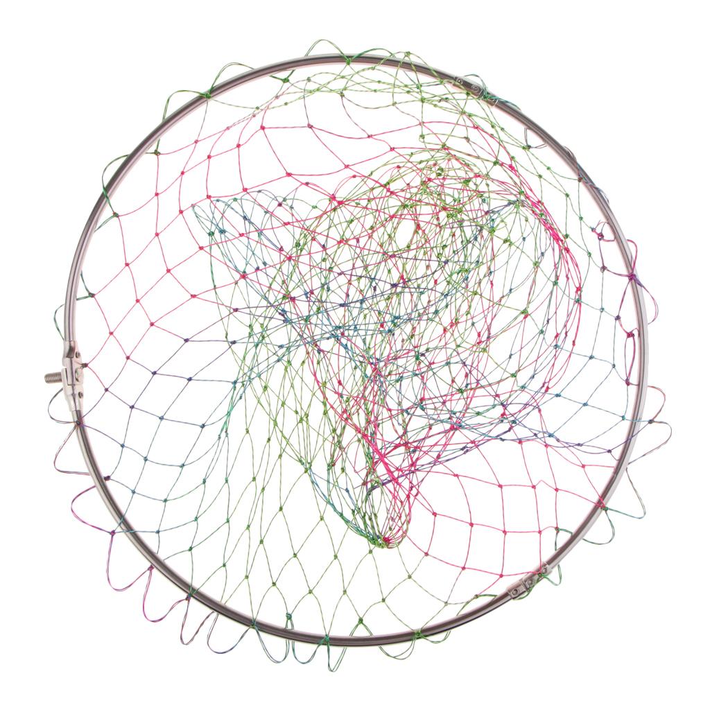 Folding Nylon Mesh Landing Net Head Diameter: 40cm / 50cm