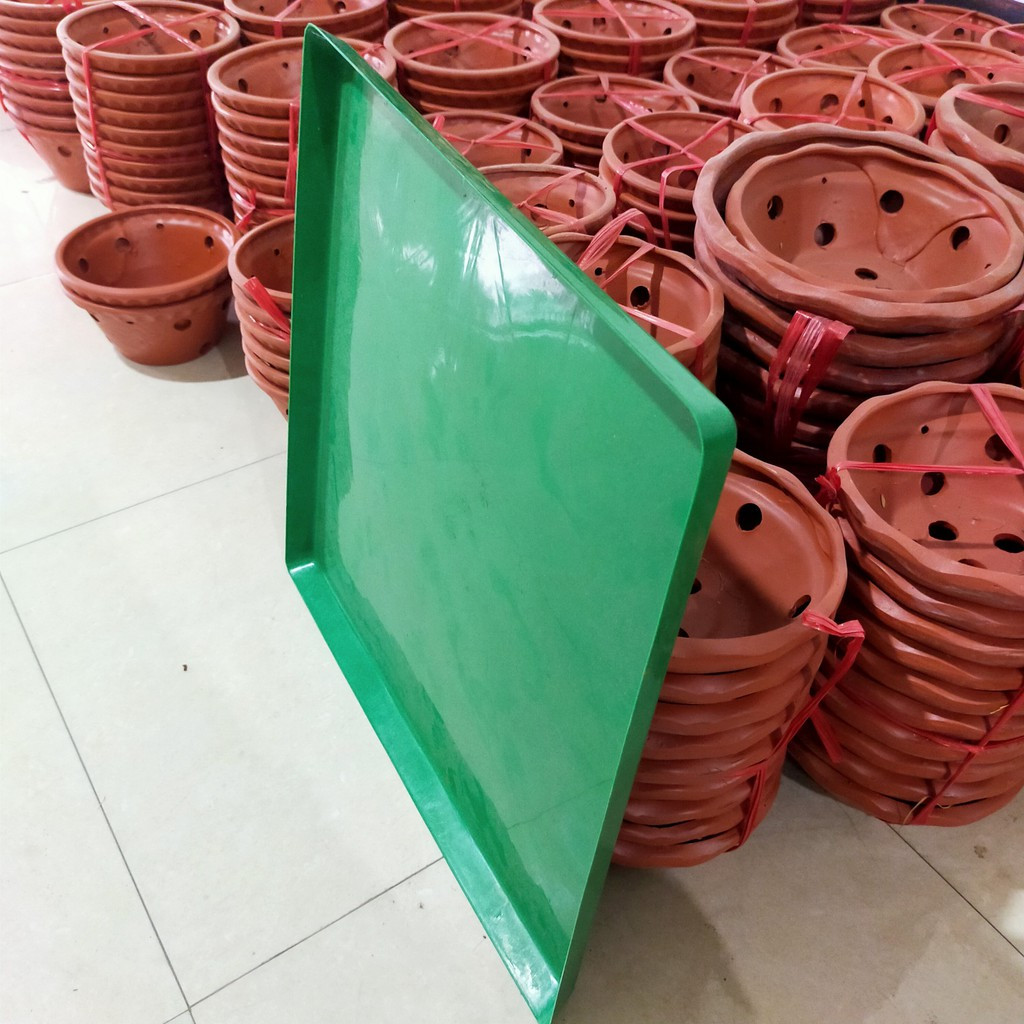 Khay đựng nước làm mát, lót chậu lan kích thước - 50x50x3cm